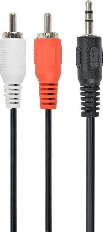 Kabllo Gembird Jack 3.5mm - RCA (Cinch) cable x2, 1.5m, e zezë