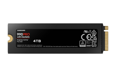 SSD Samsung 990 PRO, 4TB, M.2 PCIe 4.0 NVMe, со ладилник