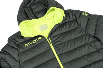 Xhaketë Givova Olanda W G013 2319 me kapuç, gri me lime fluo
