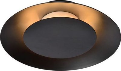 Plafonierë Lucide Foskal, 21.5 cm, LED 6W 2700K, e zezë