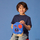 Kuti ushqimi b.box Mini Snack Box Superman, me dy ndarje, dorezë praktike, blu