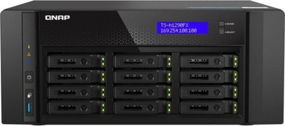 Storage NAS QNAP TS-h1290FX-7302P-128G, AMD EPYC 7302P, 128GB RAM, i zi