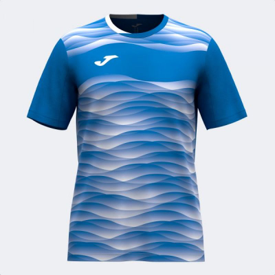 Детска фудбалска маица Joma Tiger VII, полиестер, технологија Micro Mesh, сина и бела