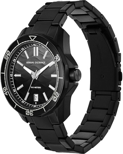 Orë për meshkuj Armani Exchange Spencer AX1952, e zezë