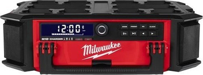 Radio pune Milwaukee M18 PRCDAB+-0 Packout, DAB+/FM, karikues M18, e kuqe