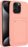 Mbulesë silikoni Forcell Card Case për iPhone 15 Pro Max, xhep për kartë, shkon me karikim wireless
