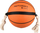 Top për qen Karlie Flamingo Action Ball, 14 cm, formë basketbolli, portokalli