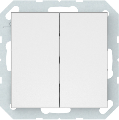 Çelës drite Vila 2GANG WMAT P510-020-02 QR1000, muror, i bardhë