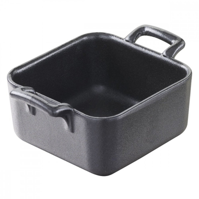 Pjatë katrore miniaturë Revol Belle Cuisine, 7 cm, e zezë