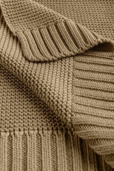 Batanije për bebe Sensillo Bamboo Cotton, 80x100cm, bezhë