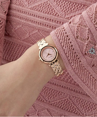 Orë për femra Guess Mini Rumour GW0839L3, e artë rozë