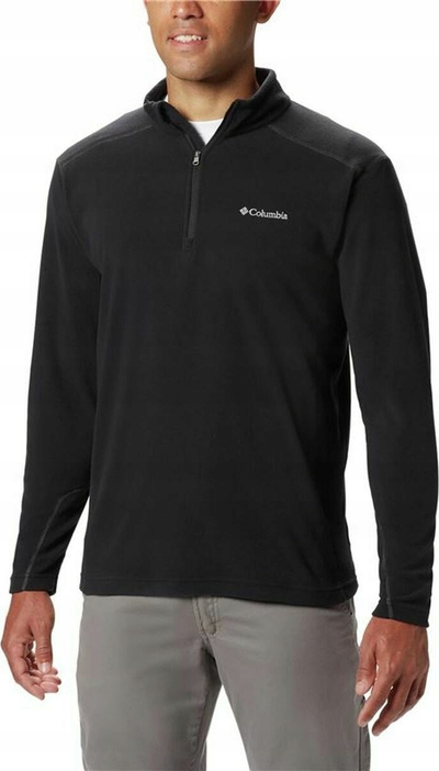 Bluzë fleece Columbia Klamath Range II Half Zip, për meshkuj, poliestër, e zezë