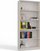 Raft librash BOOKSHELF R80, 80 cm, 5 rafte, cashmere bezhë