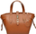 Çantë dore Luisa Vannini AW25 LV 127, lëkurë natyrale, cognac