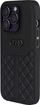 Mbrojtëse telefoni Audi për iPhone 14 Pro, lëkurë natyrale, dizajn TPU, e zezë