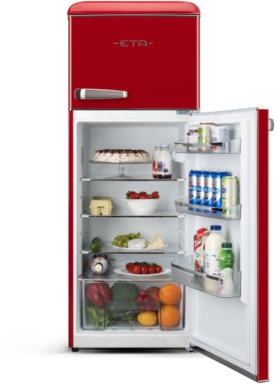 Frigorifer i kombinuar ETA 253490030E Storio, 170L frigorifer, 45L ngrirës, i kuq