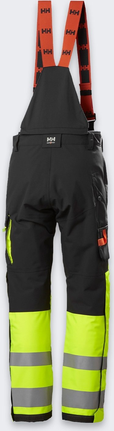 Pantallona dimri pune Helly Hansen Workwear Alna 2.0, Class 1, e verdhë e zezë