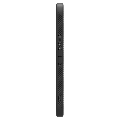 Mbrojtëse telefoni Spigen Liquid Air Pixel 9a, silikoni fleksibil, mat, e zezë