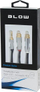 Adapter audio Blow Premium, Jack 3.5mm në 2x RCA, 15cm, i zi