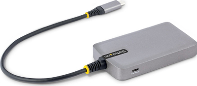 HUB USB StarTech.com me 3 porta, USB 3.0 5Gbps, Gigabit Ethernet, gri