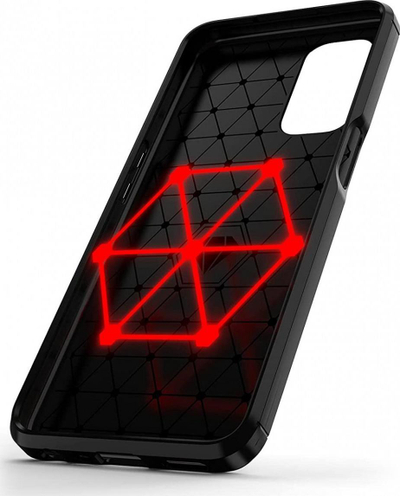 Mbulesë telefoni Hurtel Carbon Case OnePlus Nord N200 5G, TPU e butë, karbon, e zezë
