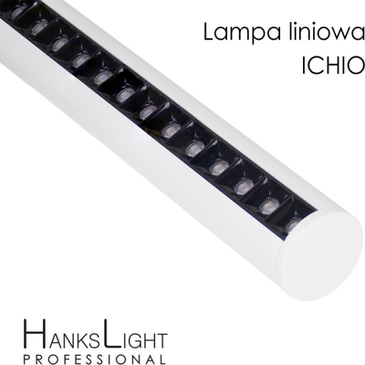 Llambë tavani HanksLight LED, 1264mm, 36W, AC230V, 4000K-W, e bardhë / zezë