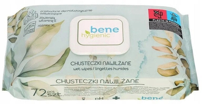 Peceta të lagështa Akuku Moist Wipes BH0900, vitaminë E, XXL, 72 copa