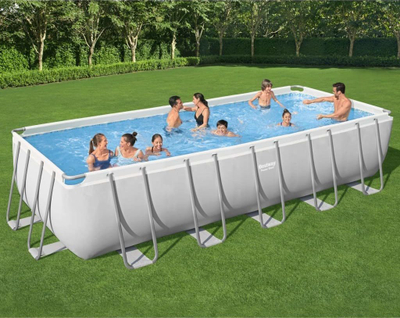 Pishinë Bestway Power Steel (5611Z), 640 x 274 cm, e bardhë