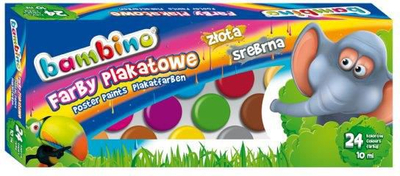 Ngjyra të ujit Bambino, 24 ngjyra