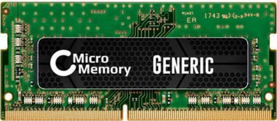Memorie RAM CoreParts MMDE042-4GB, 4GB DDR4, SO-DIMM 260-pin, jeshile