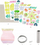 Set kreativ Djeco DIY Paper Flower Bouquet, buqetë lulesh prej letre, me vazo dekorative, shumëngjyrësh