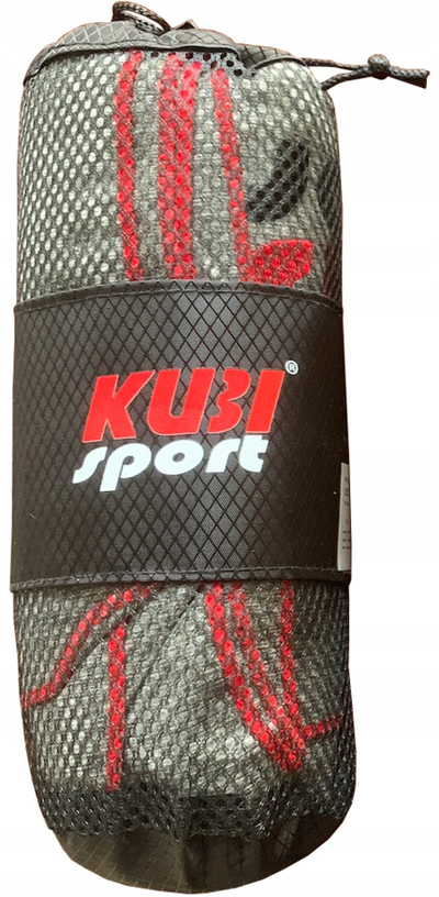 Фитнес пешкир Kubisport, микрофибер, 150 x 85 cm, сив