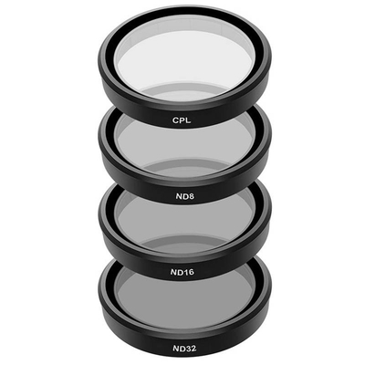Set filtra Telesin TELESIN CPL ND8 ND16 ND32, për DJI Osmo Action 3, xham optik
