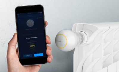 Kokë termostatike Fibaro Heat Controller FGT-001 ZW5 EU, inteligjente, Z-Wave, e bardhë