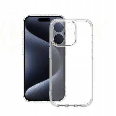 Kapak telefoni VMAX Anti-drop për iPhone 15 Pro 6.1", akrilik, transparent