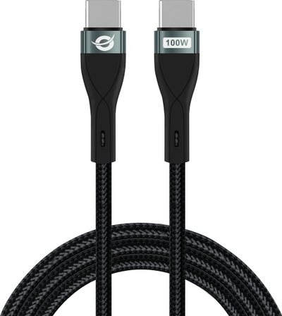 Kabllo USB Conceptronic USB-C në USB-C, 2m, 5A 480Mbps, e zezë