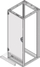 Aksesor kënd mbajtës për kabinet rack 19" Schroff Novastar, për dyer të shkurtuara, gri