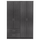Garderobë Blakely HM339, 4 dyer 2 sirtarë, 120x42.5x180.5cm, zebrano e errët