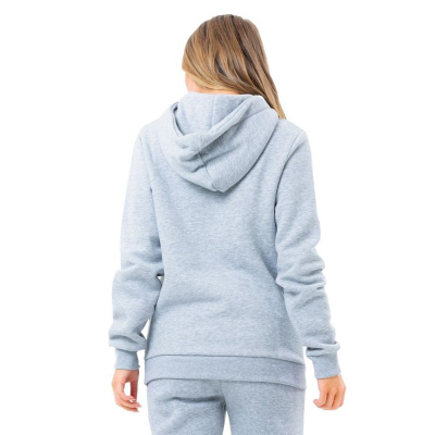 Bluzë me kapuç Hype Grey Drawcord Women, pambuk, gri
