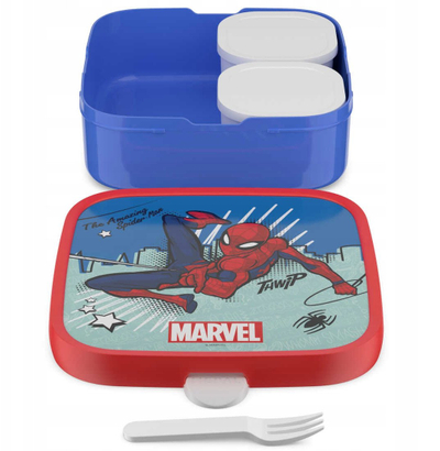 Kuti dreke Spiderman Groot Bento Lunchbox, me ndarje, shumëngjyrëshe