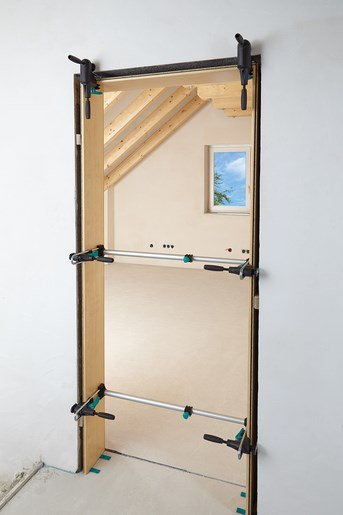 Set instalimi kornize dere Wolfcraft PRO 3676000, për gjerësi 600 1000 mm, plastik, shumëngjyrësh