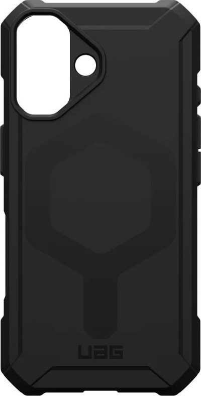 Mbrojtëse telefoni Urban Armor Gear Essential Armor për iPhone 16, 6.1", MagSafe, e zezë