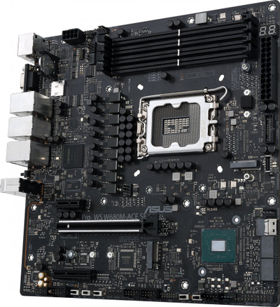 Pllakë amë ASUS PRO WS W680M-ACE SE, Intel W680, Socket 1700, 4 slota, Micro ATX