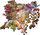 Puzzle druri Trefl Wood Craft Magical Chamber, 1000 copa, fantazi, shumëngjyrësh