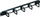 Organizues kabllosh rack Lanview RAO110BL, 5 grepë alumini, 19", i zi