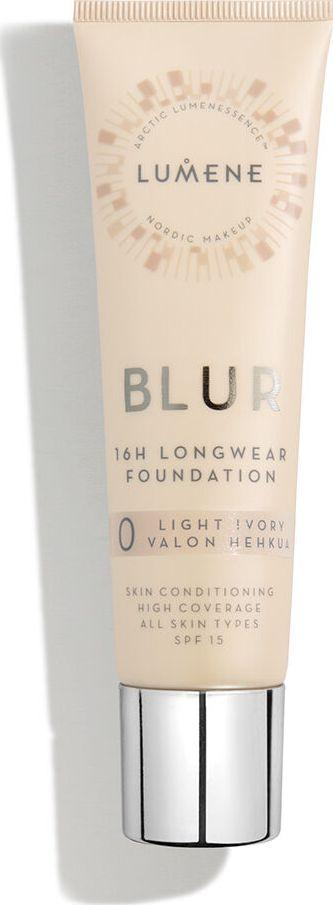 Lumene Blur 16h Longwear Foundation SPF15, 0 Light Ivory