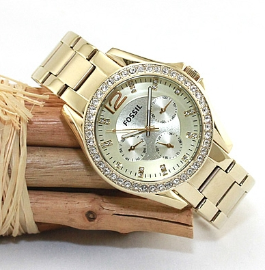 Orë dore Fossil Riley ES3203 për goca
