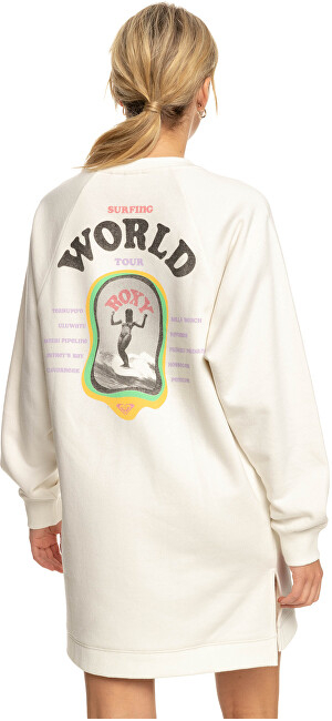 Duks Roxy BREAKING WAVESB Oversized Fit, bezhë