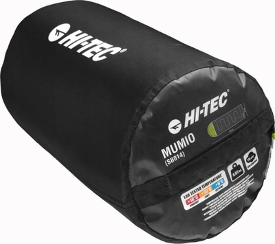 Вреќа за спиење Hi-Tec Mumio, форма мумии, HollowFibre, сина