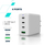 Полнач USB Canyon CU100ACC, GaN 100W, 3x USB C 1x USB A, бел